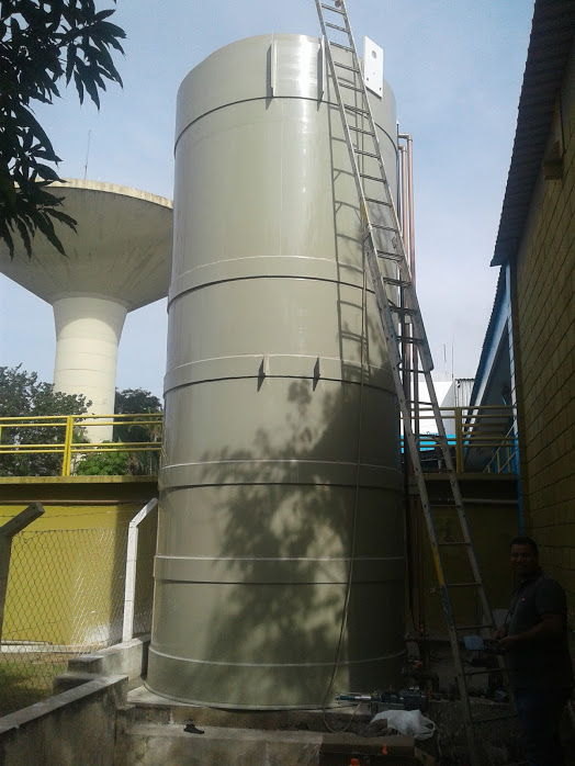 Tanque para armazenamento e mistura de Pac para tratamento de agua 42 mil litros 